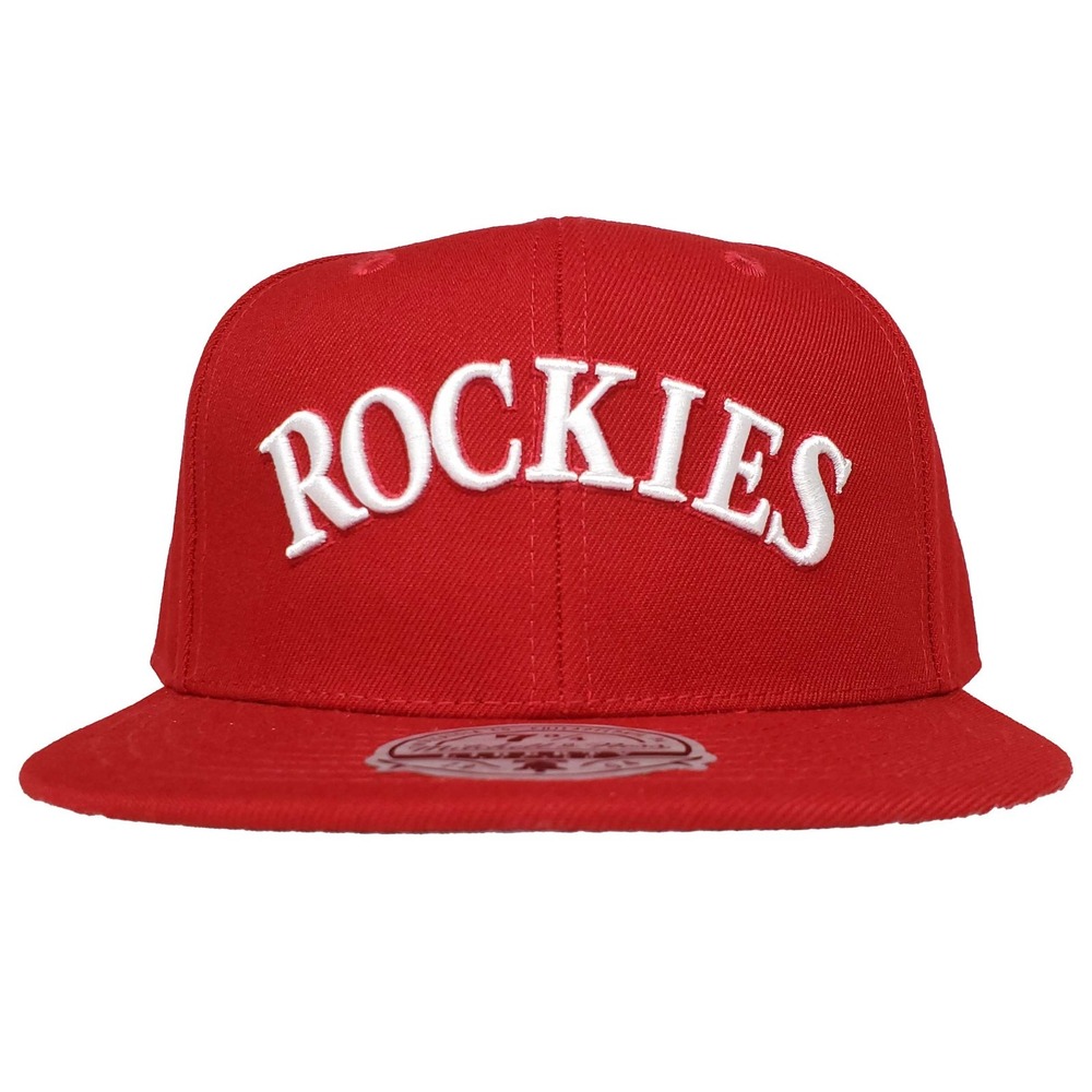 Colorado Rockies Mitchell & Ness MLB Fitted 7 3/4 Liberty Fit Hat Cap Red NWT